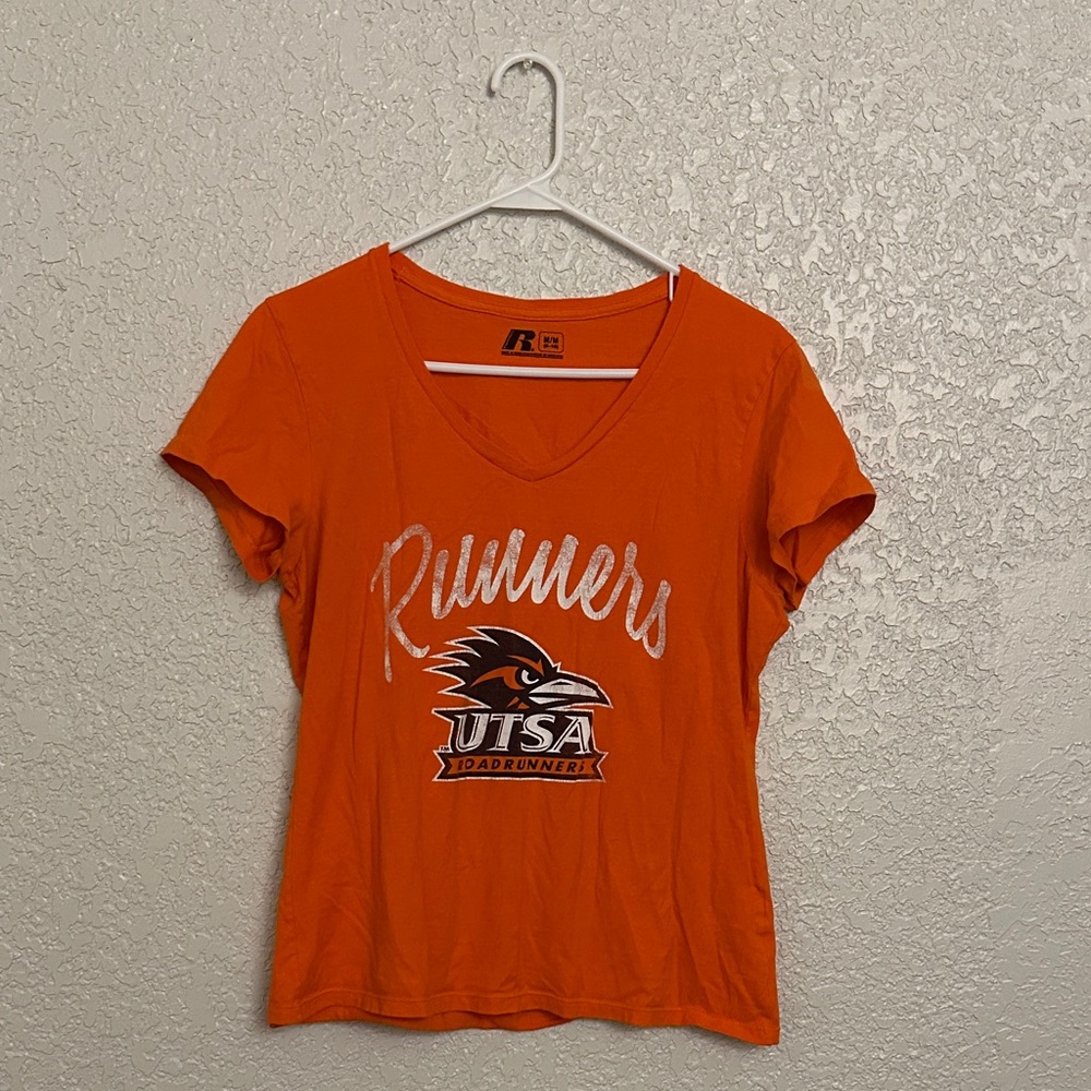 UTSA Road Runners Orange V-Neck Women Top